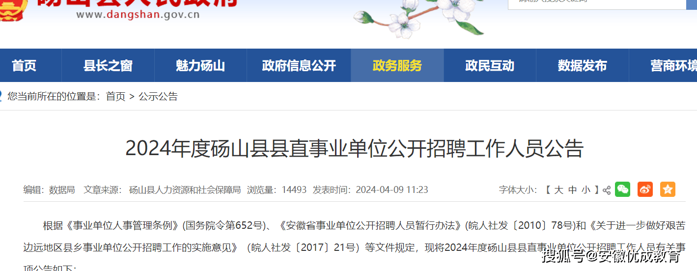 砀山县成人教育事业单位招聘最新信息详解